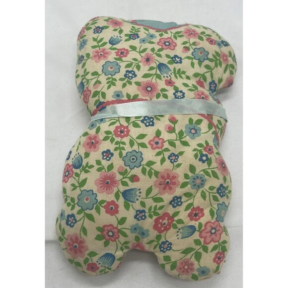Vintage Fabric Bear pillow home made from pattern Plush Stuffed Animal Toy 7” - Picture 7 of 10